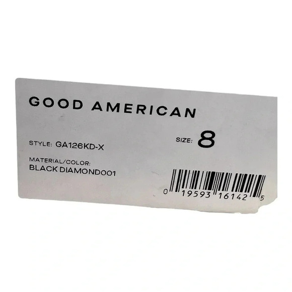 Good American Crystal Crush Bonded Leather Sole Slide Sandal with Square Toe 🔥 - Picture 6 of 7